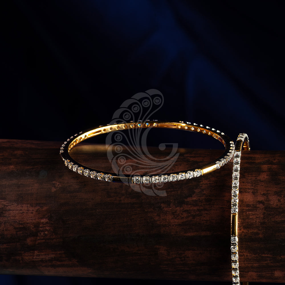 WHITE STONE BANGLES