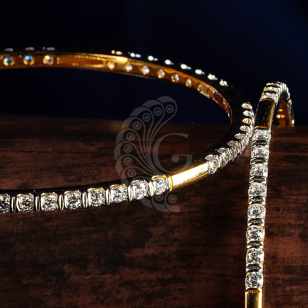 WHITE STONE BANGLES