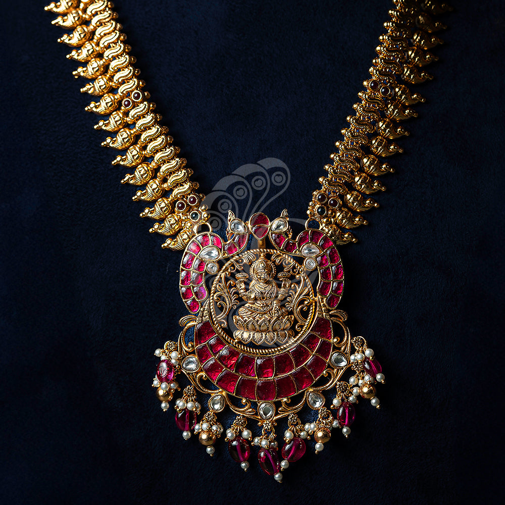 KUNDAM LAKSHMI PENDANT HAARAM