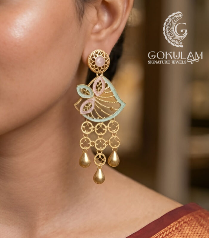 Floral Filigree Drop Earrings