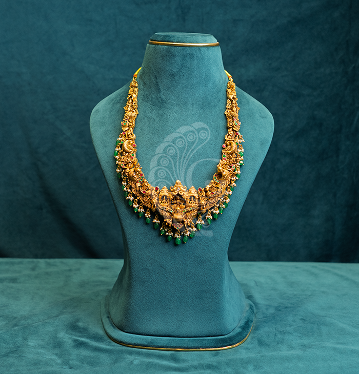 Emerald Cascade Temple Necklace