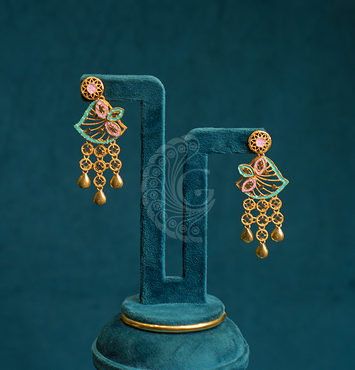 Floral Filigree Drop Earrings