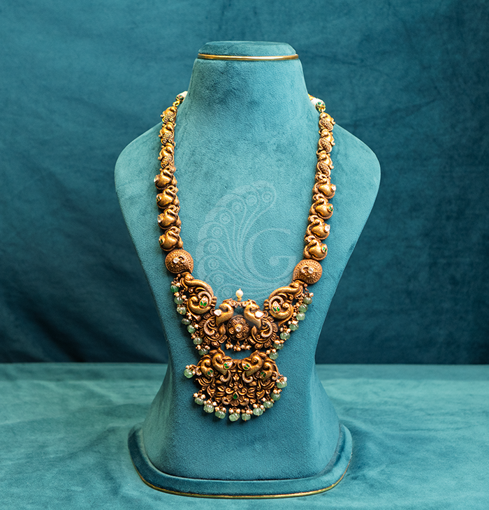 Regal Ornate Temple Pendant Necklace