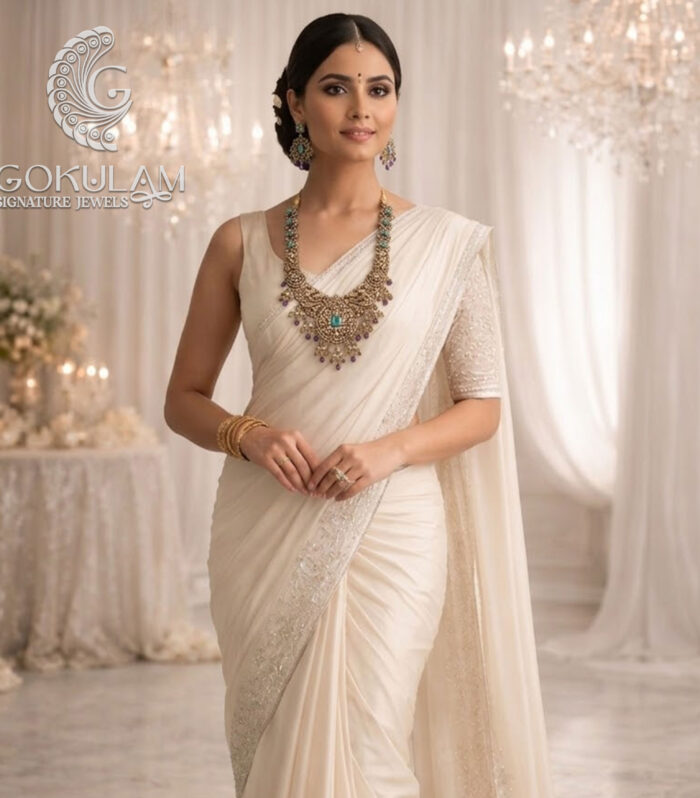 Antique Emerald Nakshi Statement Necklace