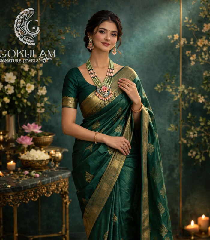 Floral Radha Collection Multi Layer Necklace