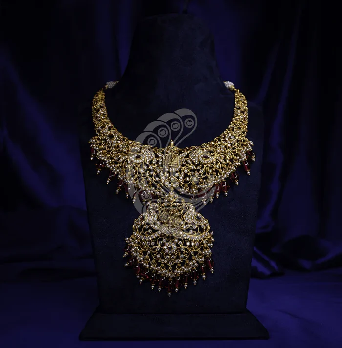 Ruby Lakshmi Temple Necklace