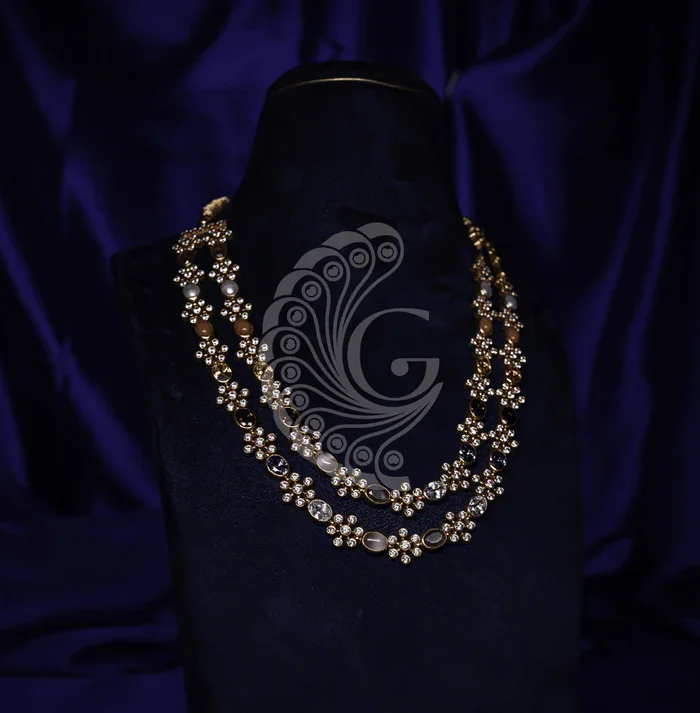CZ Navarathna Necklace