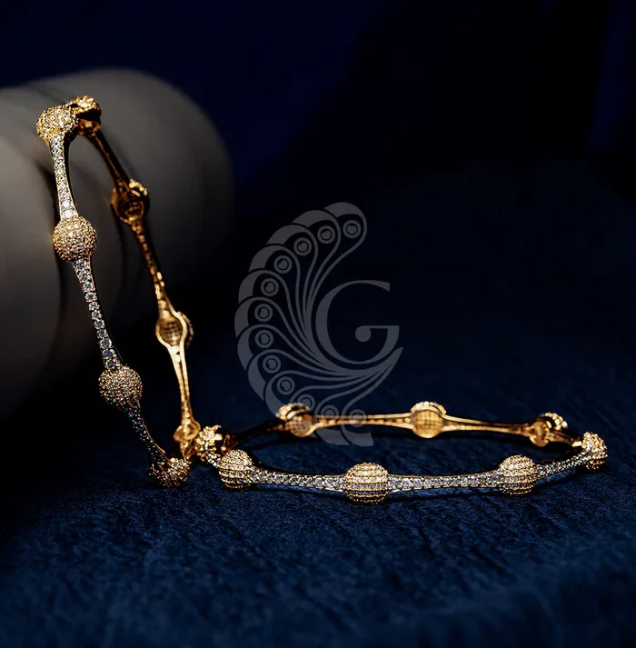 Premium White Stone Designer Bangles