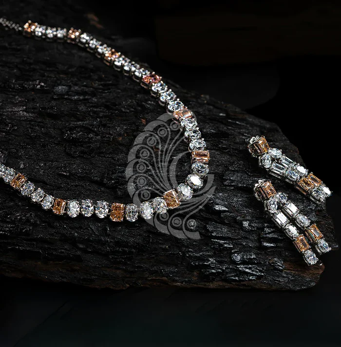 Zirconia White Stone Necklace