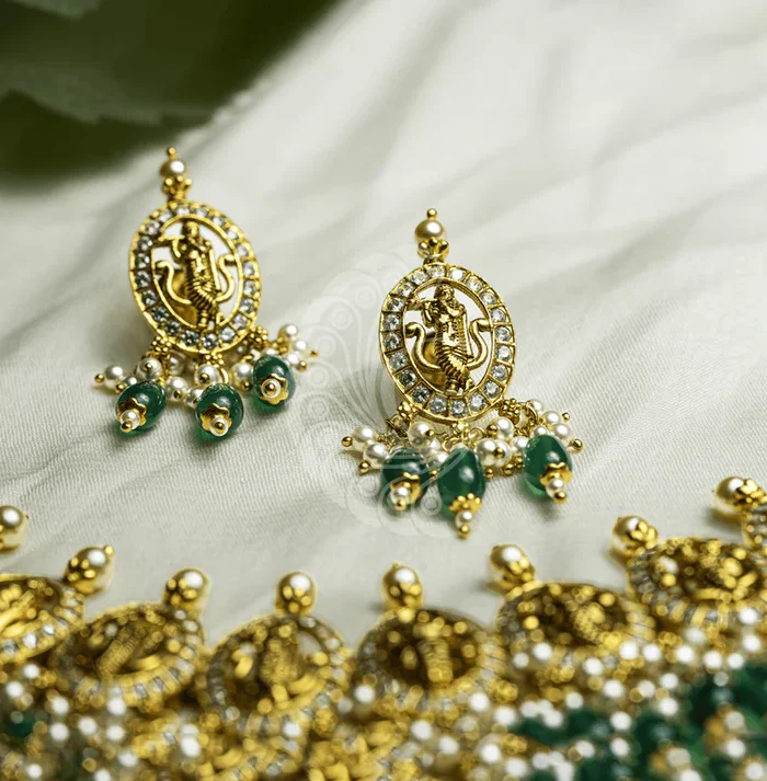 Dasavatharam Temple Gold Necklace Set