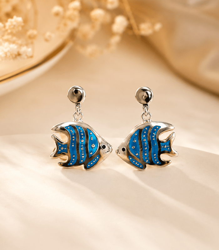 Tropical Fish Drop Earrings