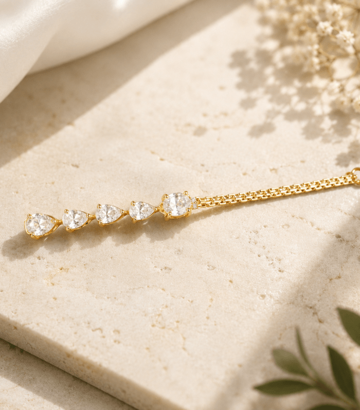 Graduated Crystal Drop Pendant Charm