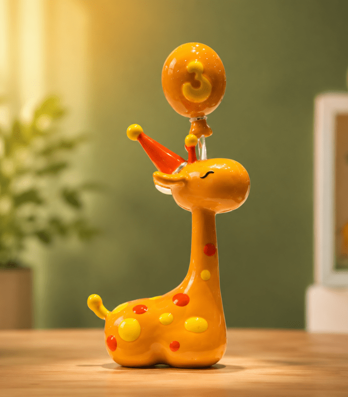 Party Giraffe Decor Figurine