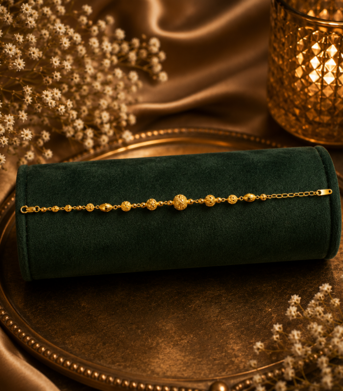 Elegant Gold Beaded Bracelet