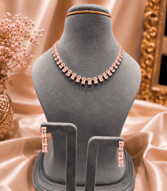 92.5 Silver Accent Necklace & Earrings Set