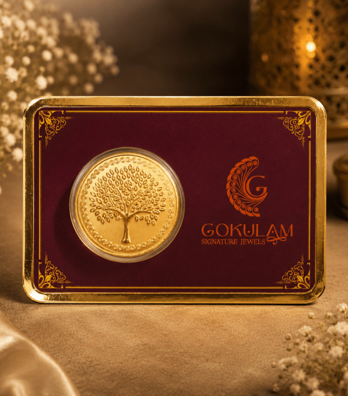 24K Gold Plated Tree of Life Coin