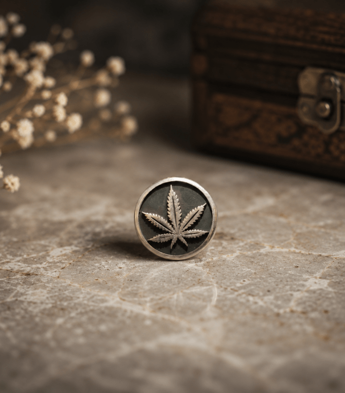 Sterling Silver Leaf Statement Ring