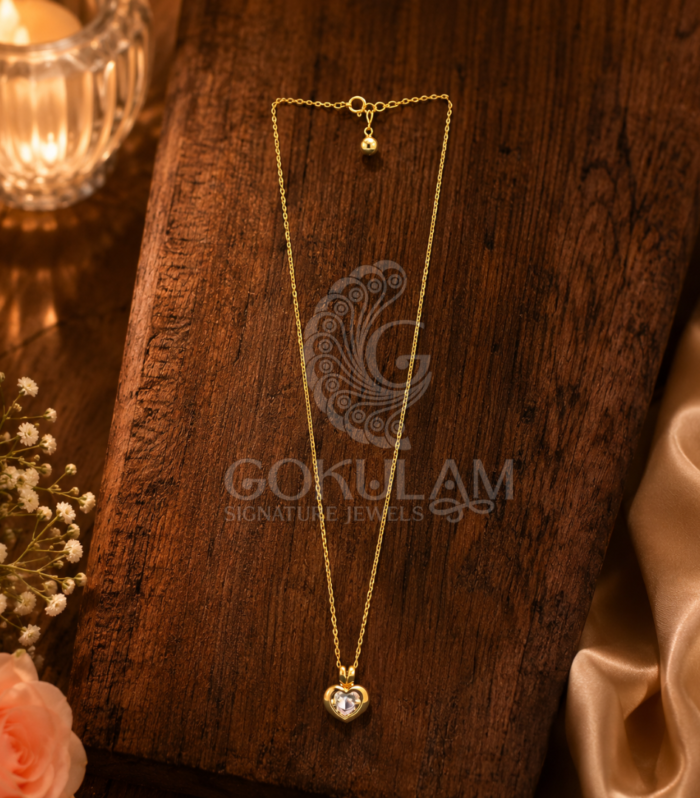 92.5 silver heart pendant necklace