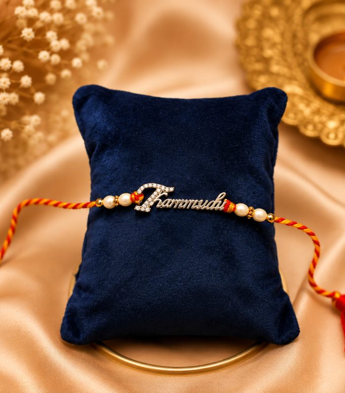 925 Silver "Thammudu"Name Pendant Rakhi