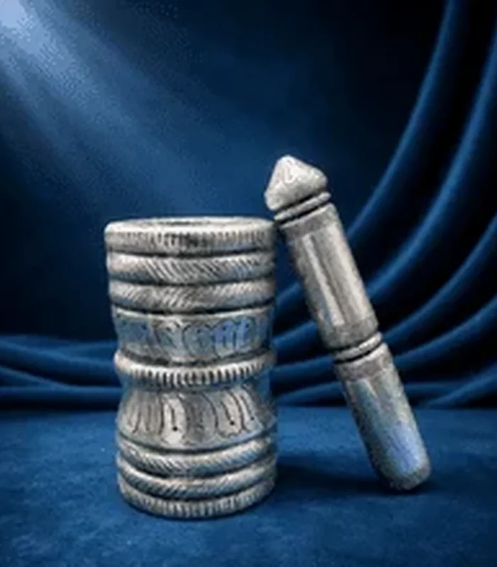 Silver Mortar and Pestle - 999 Silver | Gokulam Jewels