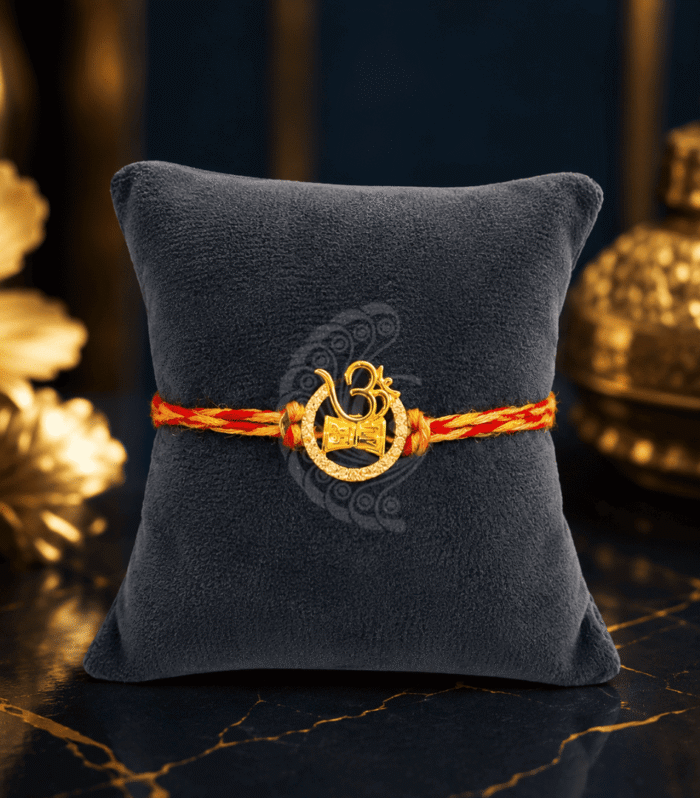 Premium 92.5 Silver Om Rakhi