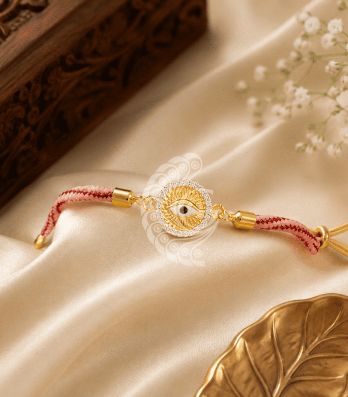 92.5 Silver Evil Eye Rakhi