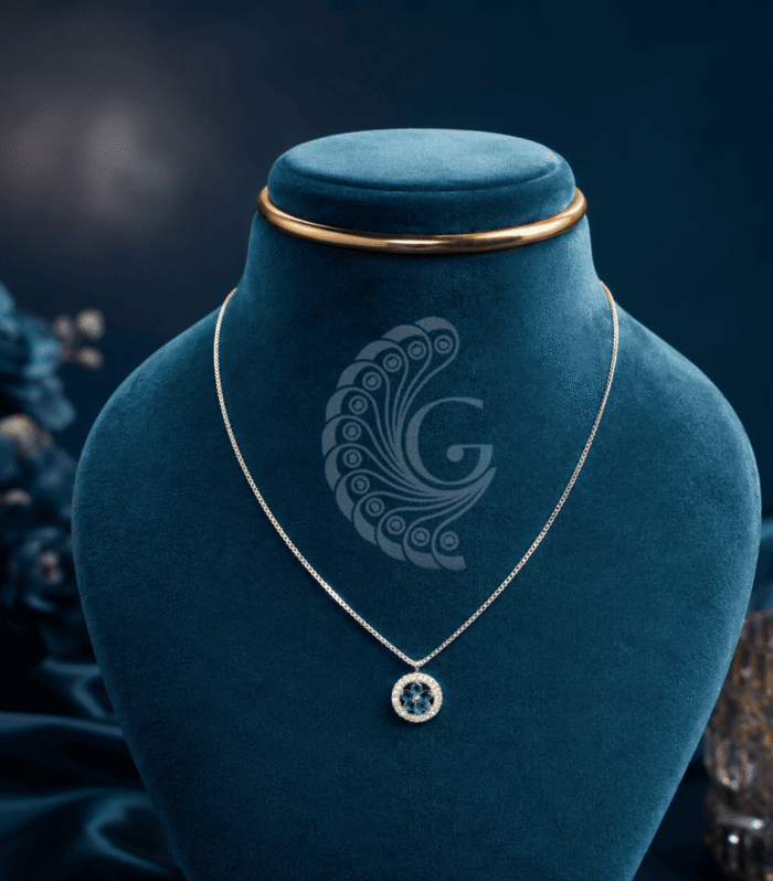 92.5 Silver Italian Elegant Necklace