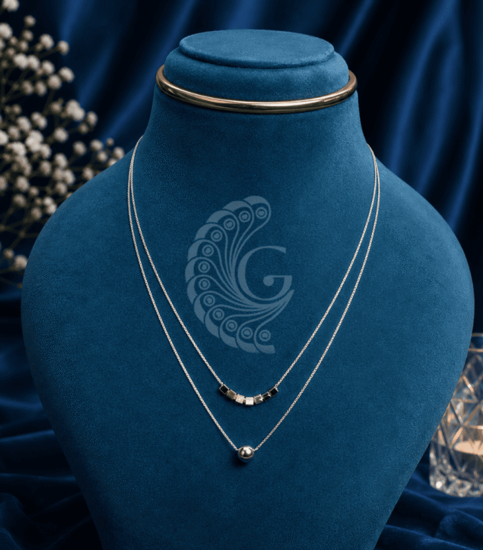 92.5 Silver Italian Modern Double Chain