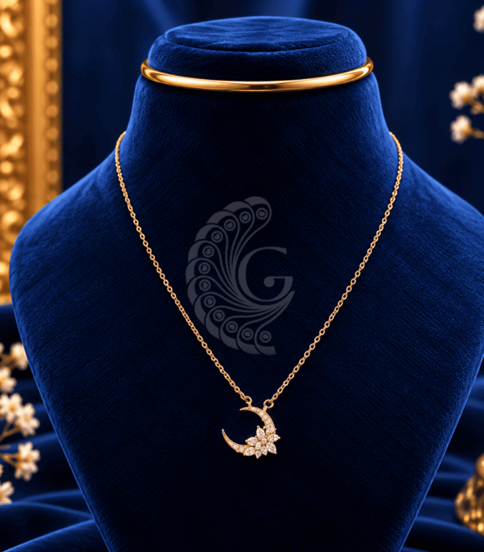 92.5 Silver Gold-Coated Italian Necklace