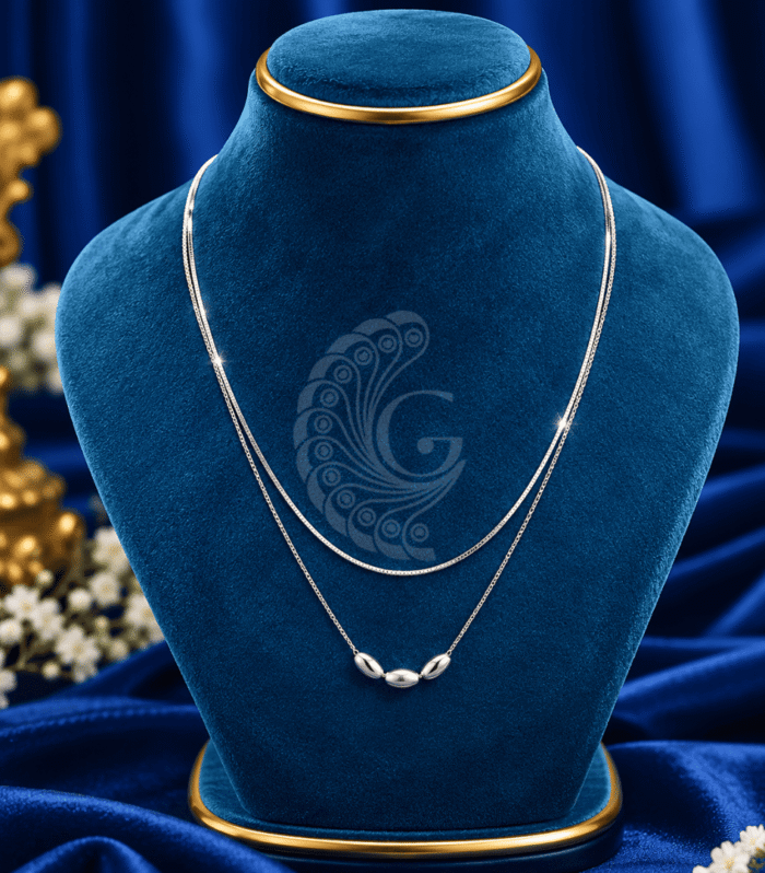 Timeless Trio – Italian Silver Necklace