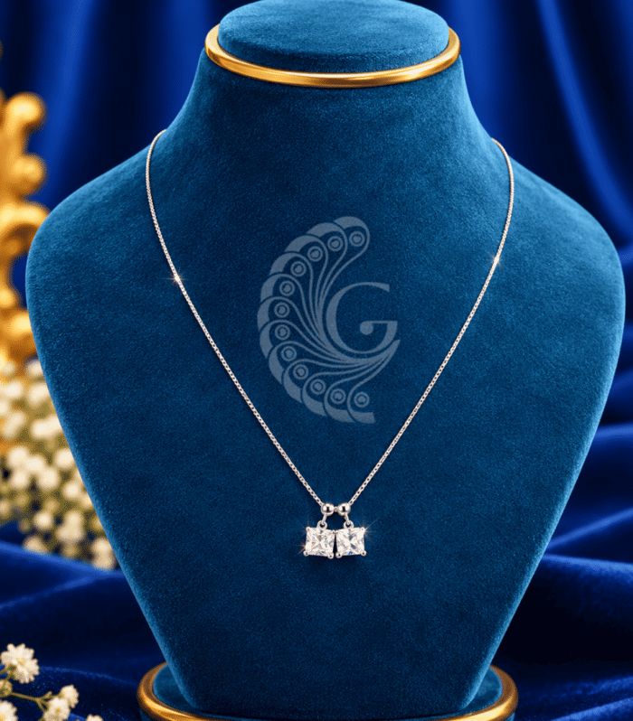 Celestial Duo – Italian Silver Pendant Chain