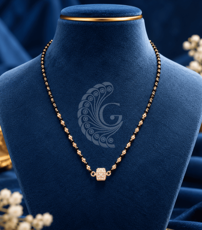 Sacred Spark – 925 Silver Black Bead Chain